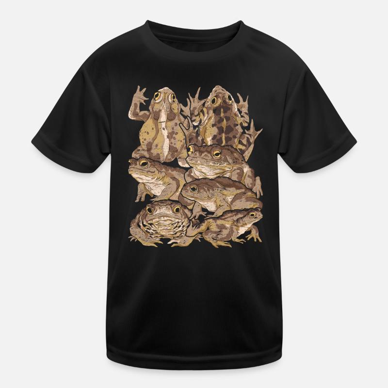 Animal Lovers Gift Frogs Amphibians Toad Kids Functional T-Shirt