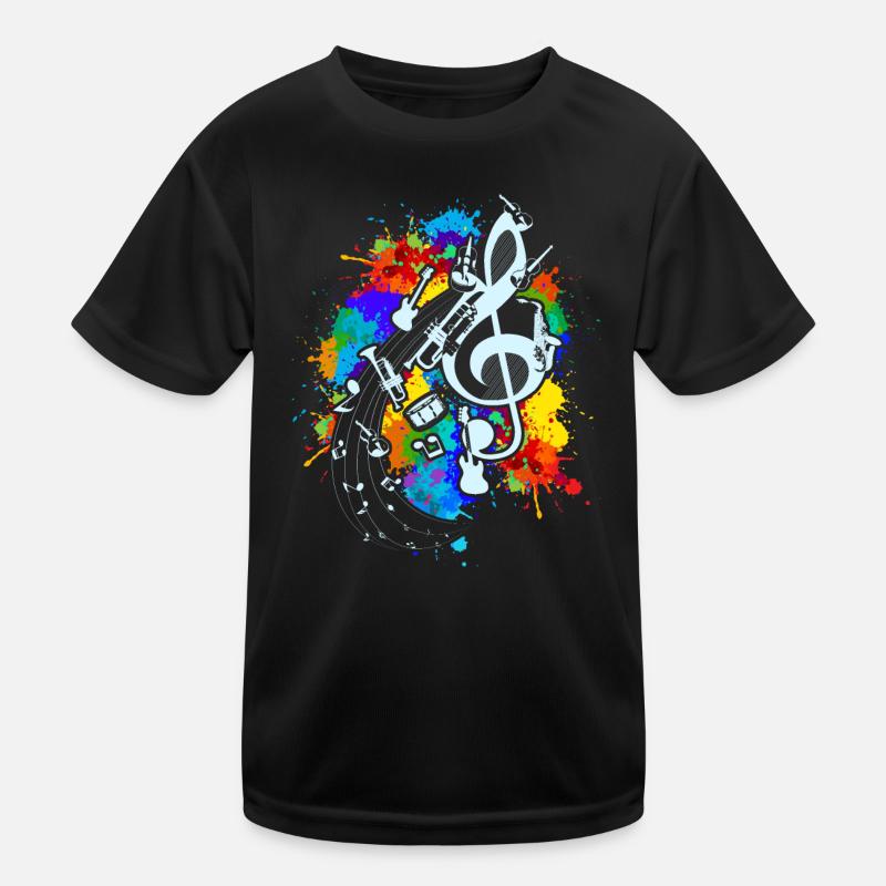 Musique Idée Cadeau Violon Clef Clef Clef T-shirt sport Enfant