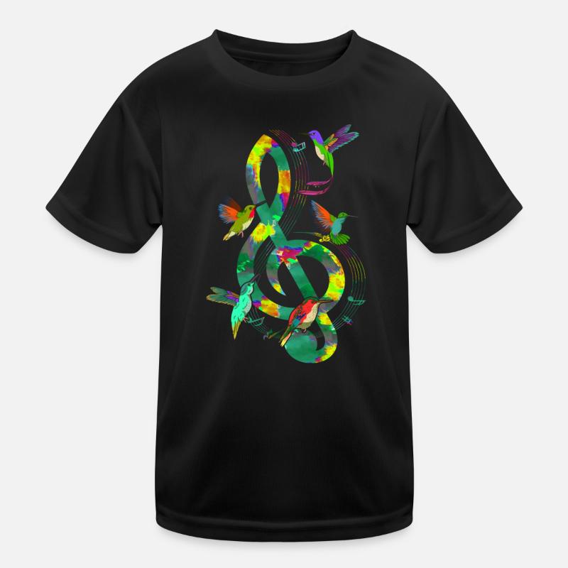 Colibri Violon Clef Musique Clef T-shirt sport Enfant