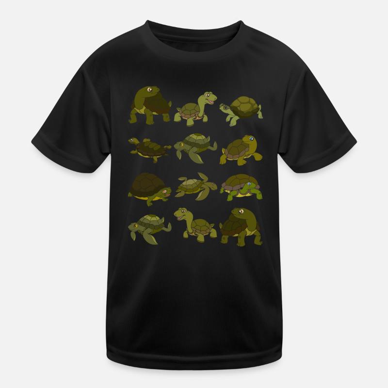 Schildkröte Kinder Funktions-T-Shirt