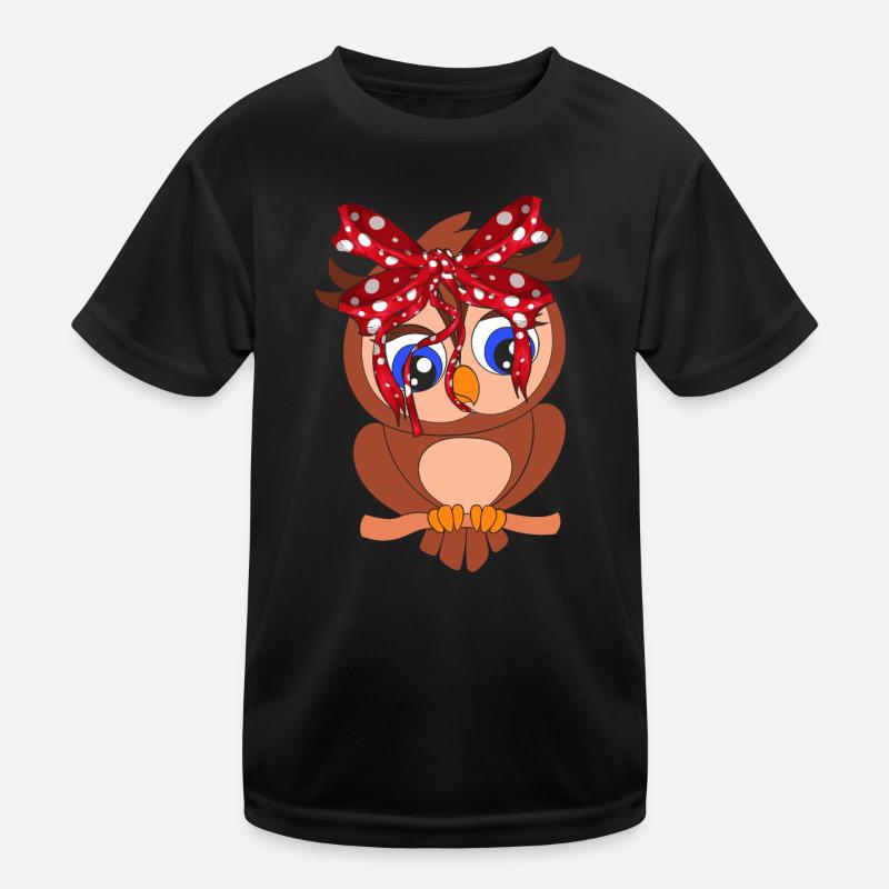 Eule Kinder Funktions-T-Shirt