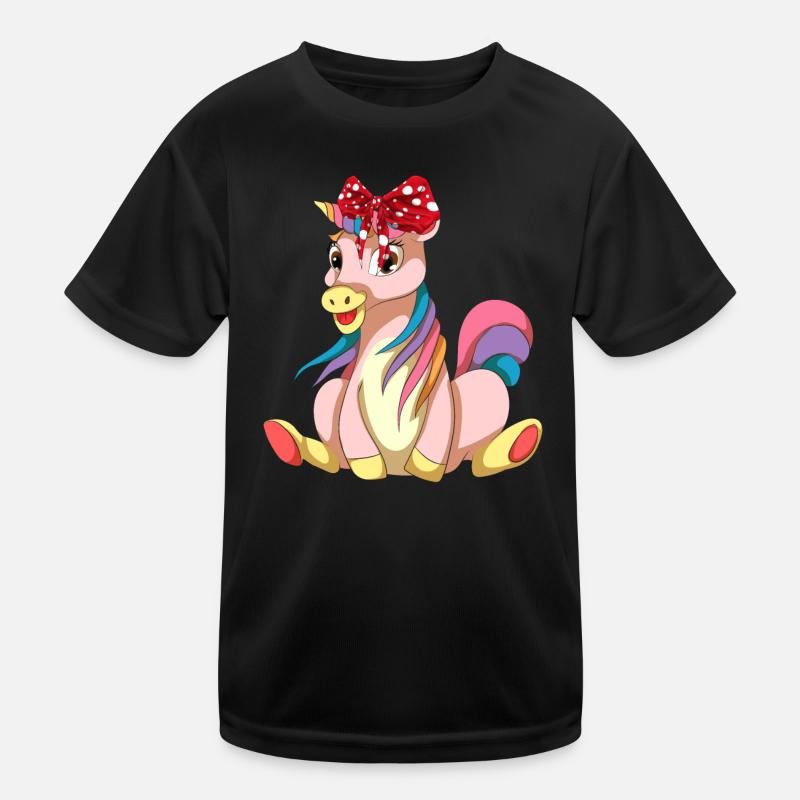 Einhorn Kinder Funktions-T-Shirt