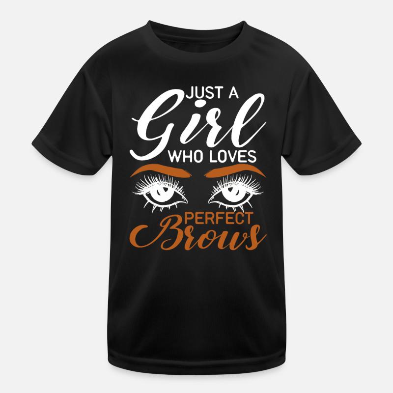 Eyebrow Beautician Gift Brow Artist Kids Functional T-Shirt