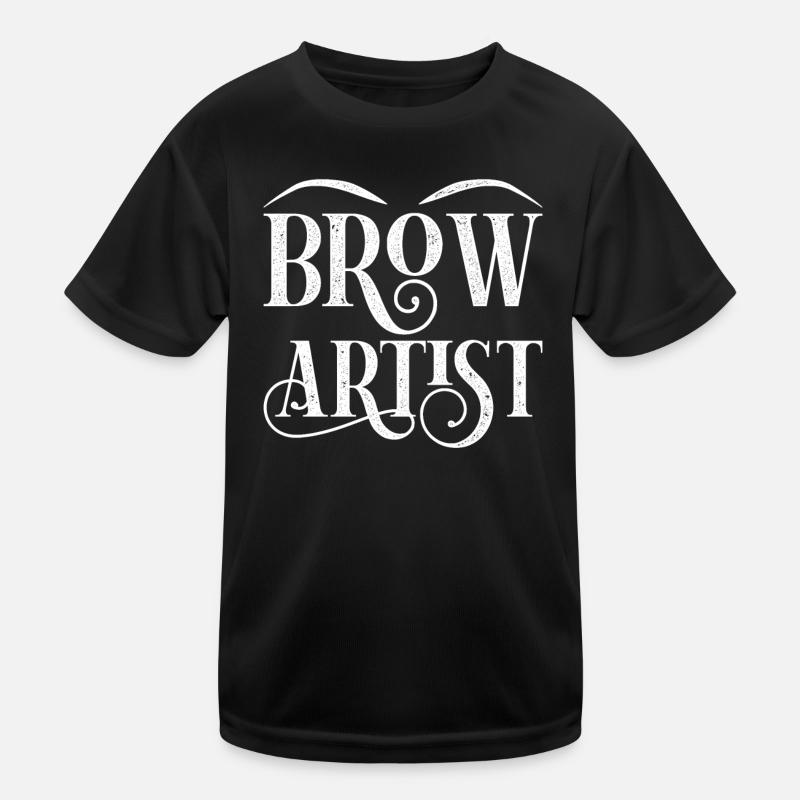 Eyebrow Beautician Gift Brow Artist Kids Functional T-Shirt