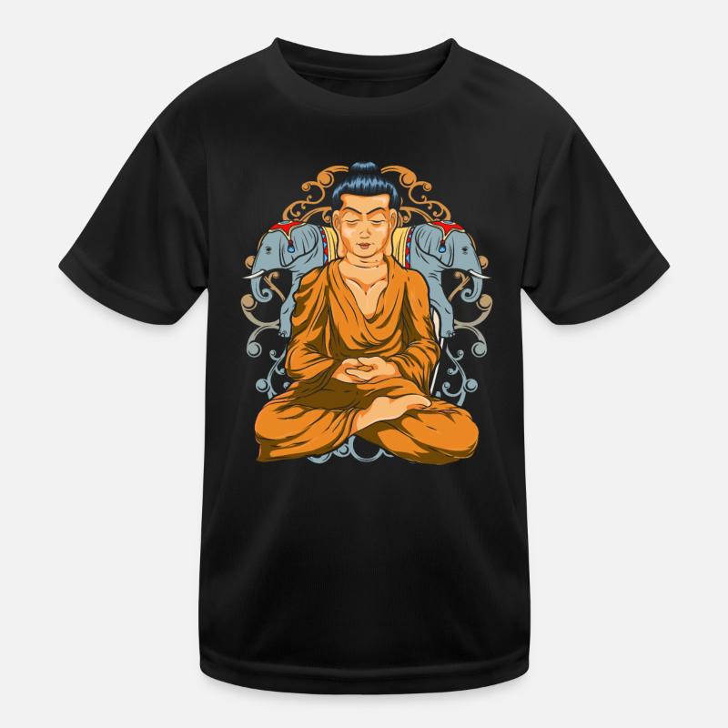 Hinduism Gift Buddhism Elephant Buddha Kids Functional T-Shirt