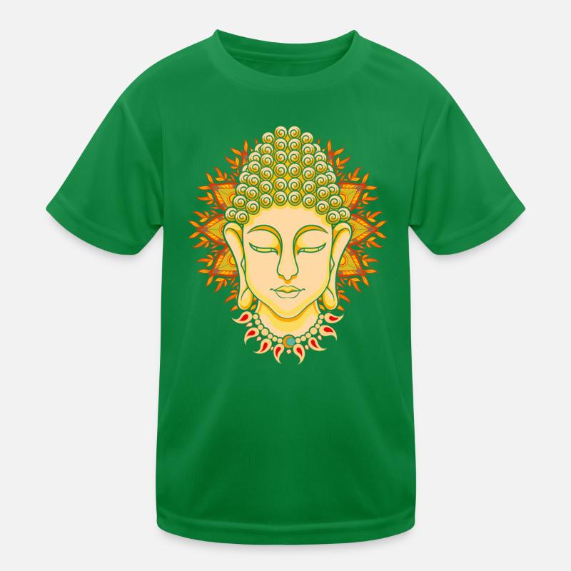 Yoga Gift Buddhism Buddhist Buddha Kids Functional T-Shirt