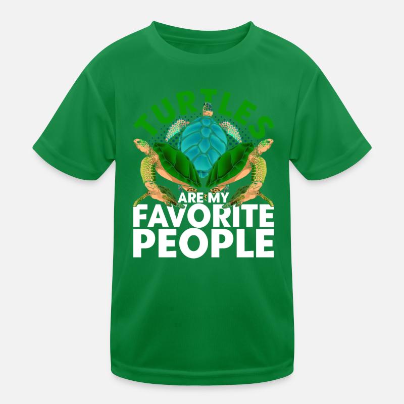 Funny gift idea animal motif turtle Kids Functional T-Shirt