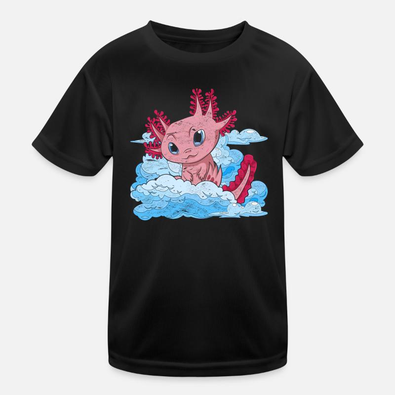 Salamandre Amphibien à queue Nuages Cadeaux Axolotl T-shirt sport Enfant