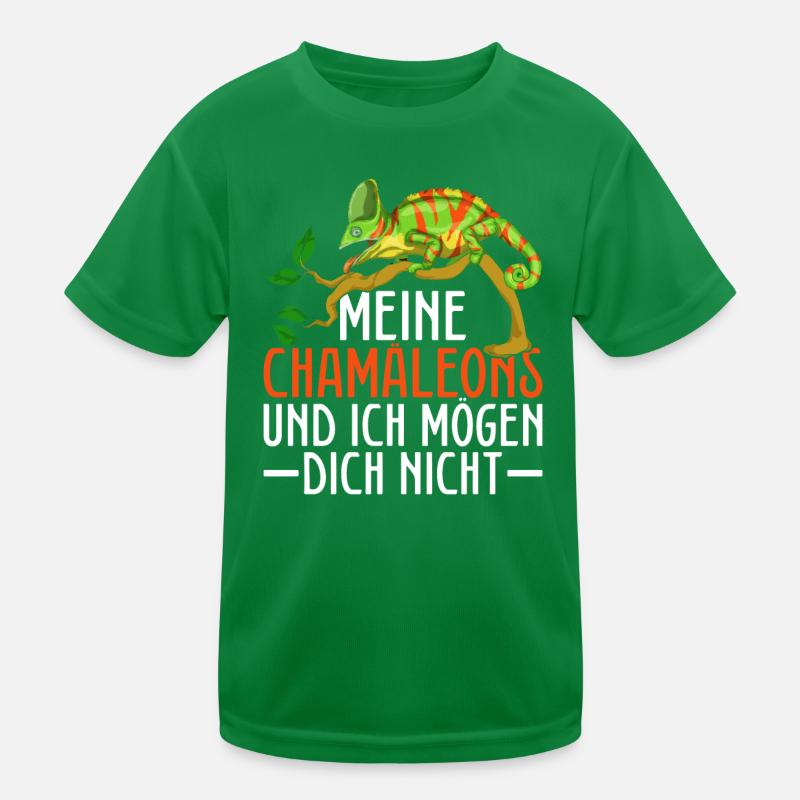 Chamäleon Kinder Funktions-T-Shirt