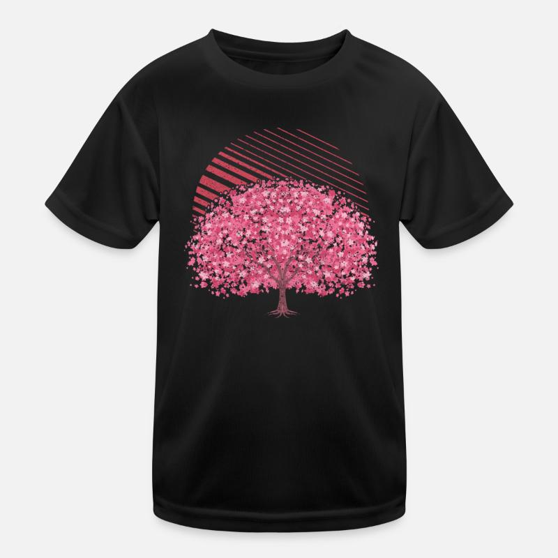 Cherry Blossom Tree Gift Japanese Sakura Kids Functional T-Shirt