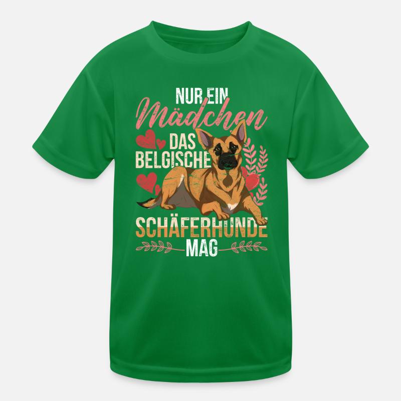 Nur ein Mädchen das Belgische Schäferhunde mag Kinder Funktions-T-Shirt