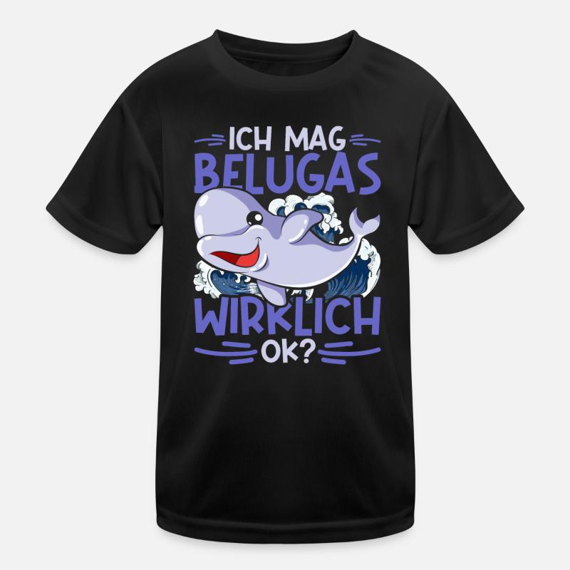 Beluga Wal Kinder Funktions-T-Shirt