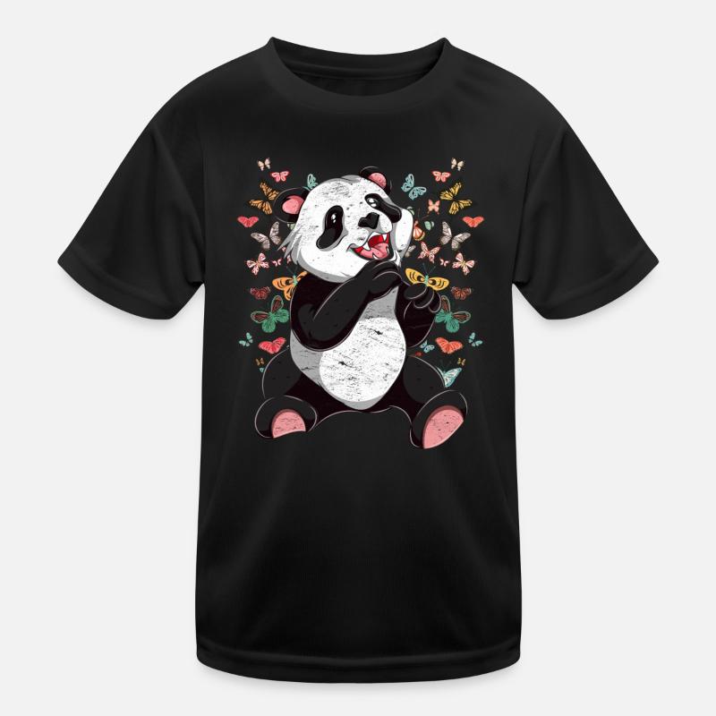 Panda Bear Zoo Animal Gift Butterfly Panda T-shirt sport Enfant