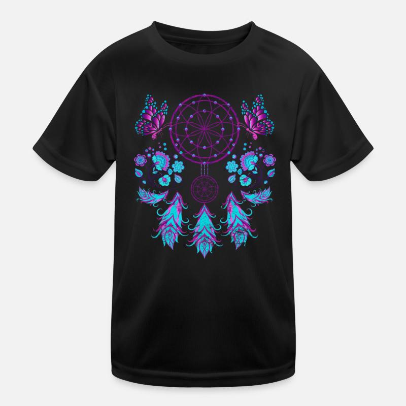 Butterfly Feather Bijoux Hippie Dream Catcher T-shirt sport Enfant