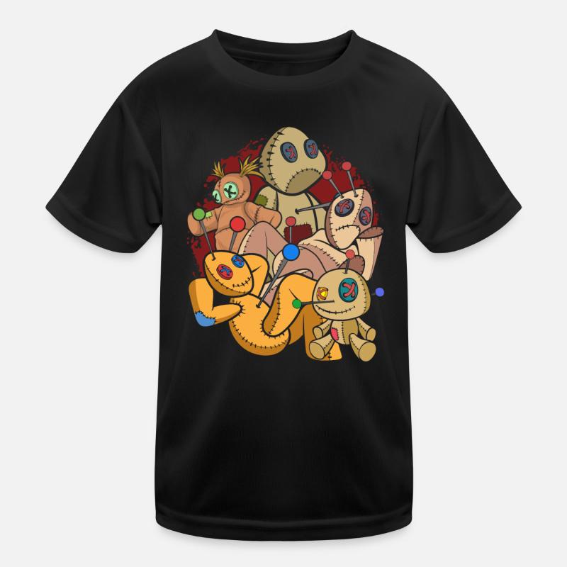 Voodoo Spell Gift Wiccan Witch Voodoo Doll Kids Functional T-Shirt