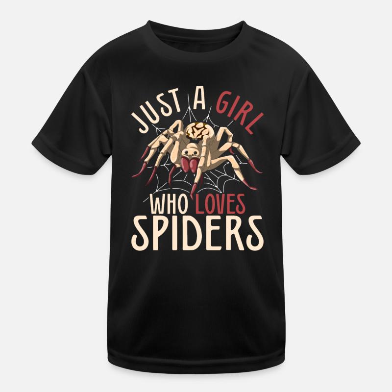 Arachnide Tierliebhaber Mädchen Geschenk Spinne Kinder Funktions-T-Shirt