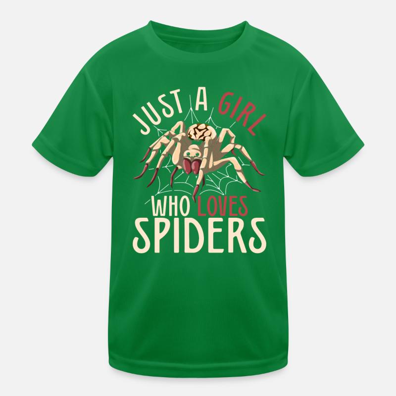 Arachnide Tierliebhaber Mädchen Geschenk Spinne Kinder Funktions-T-Shirt