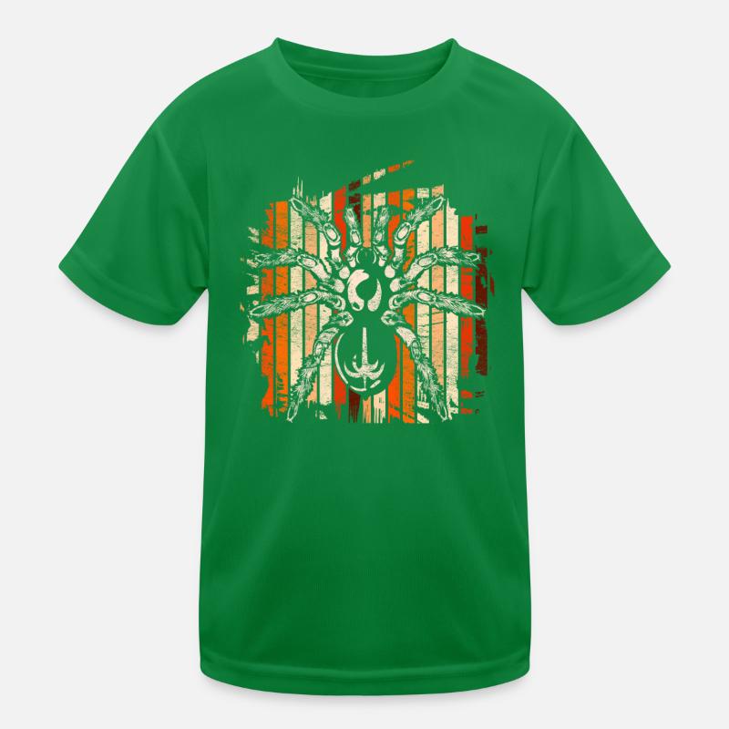 Retro Vogelspinne Tarantel Tier Geschenk Spinne Kinder Funktions-T-Shirt