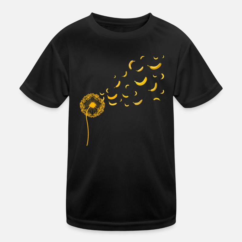 Frucht Obst Geschenk Pusteblume Banane Kinder Funktions-T-Shirt