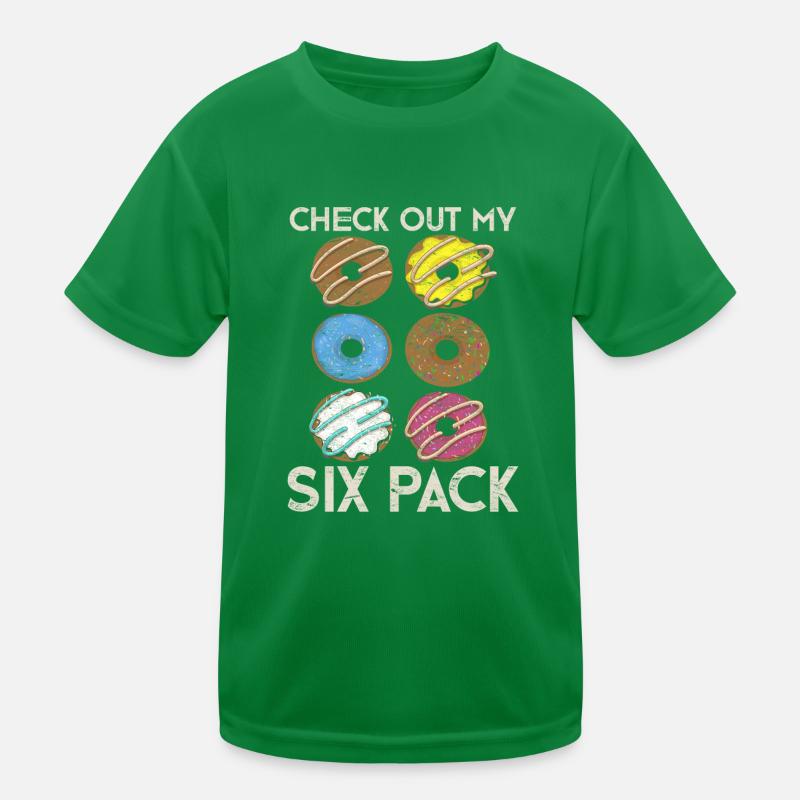 Regardez mon cadeau en pack de six Funny Donuts T-shirt sport Enfant