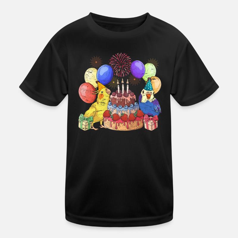 Vogel Tier Geburtstagsfeier Geschenk Sittich Kinder Funktions-T-Shirt
