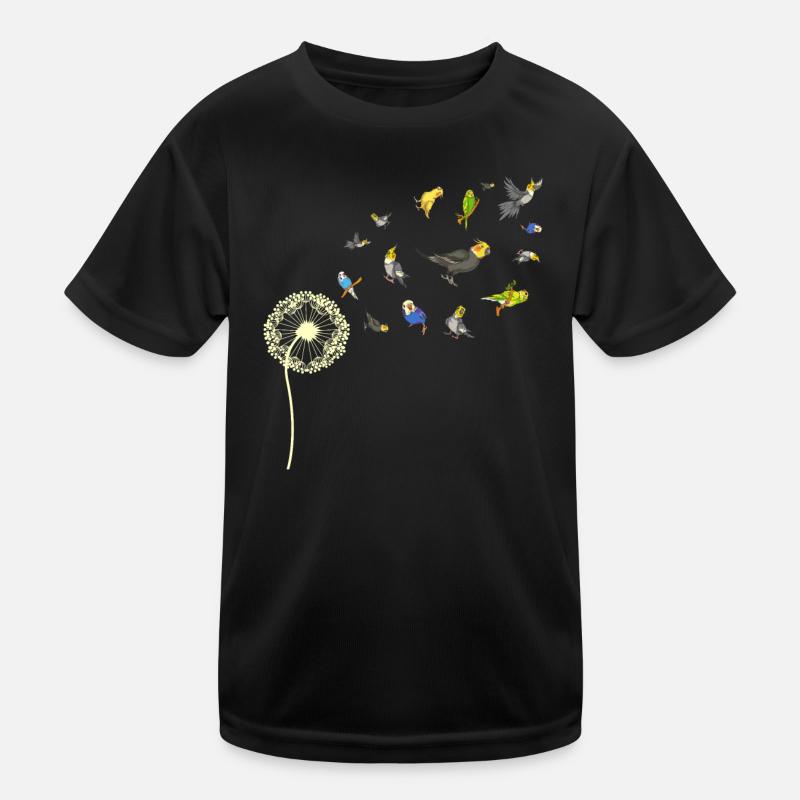 Pusteblume Ornithologe Vogel Geschenk Sittich Kinder Funktions-T-Shirt