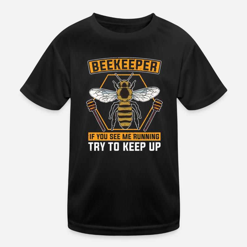 If you see me running, hold on beekeeper Kids Functional T-Shirt