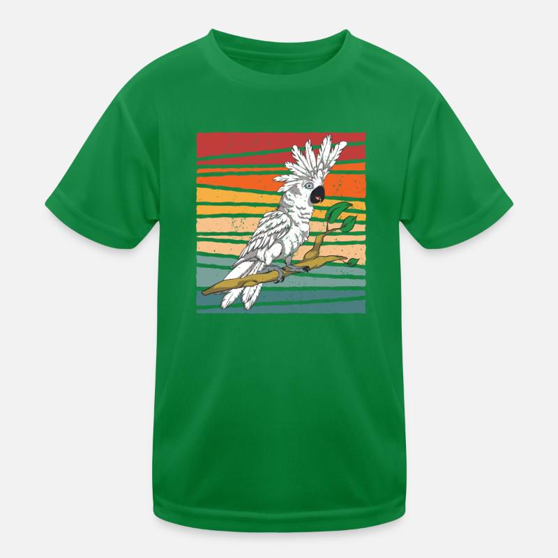 Cacatoès rétro T-shirt sport Enfant