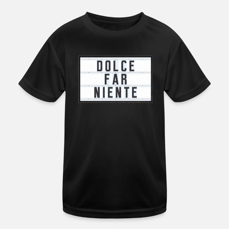 DOLCE FAR NIENTE - T-shirt sport Enfant - noir