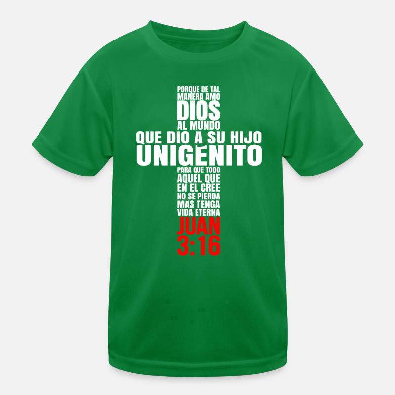 Porque de tal manera amo Dios al Mundo T-shirt sport Enfant