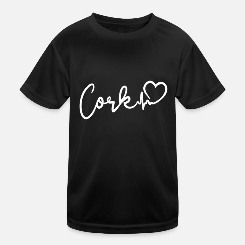 Cork Herzschlag Kinder Funktions-T-Shirt