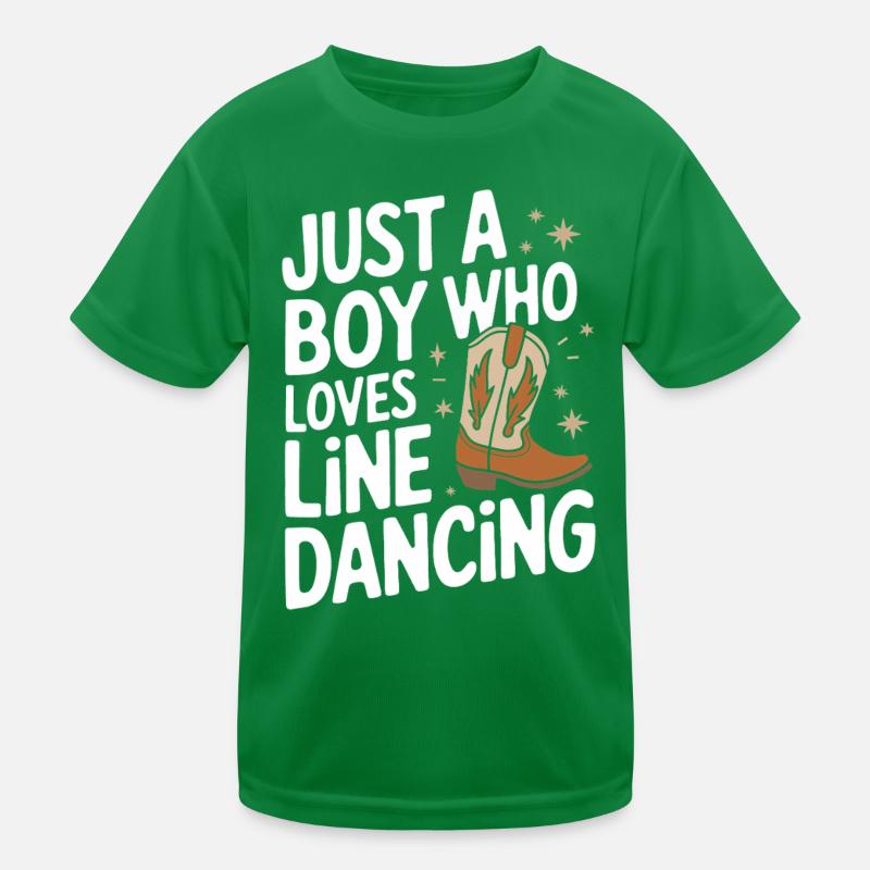 Line Dancing Tanzen Tänzer Kinder Funktions-T-Shirt