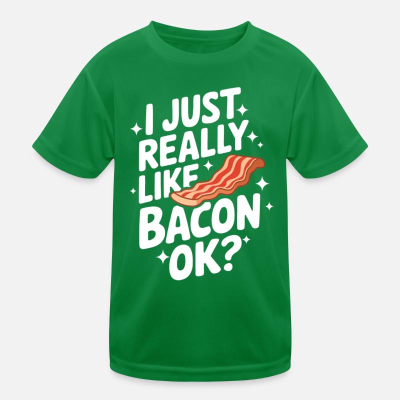 Bacon Frühstück Speck Kinder Funktions-T-Shirt