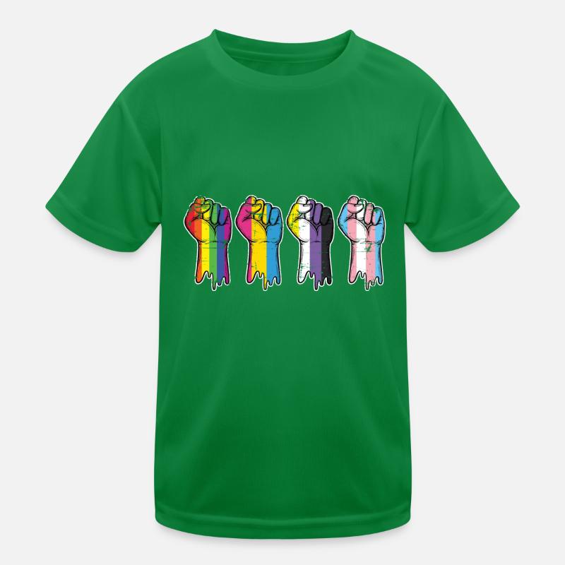 Gift Pansexual Transgender Non Binary LGBT Kids Functional T-Shirt