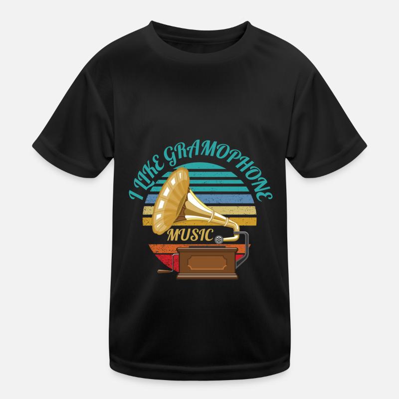 I LIKE GRAMOPHONE MUSIC Kids Functional T-Shirt