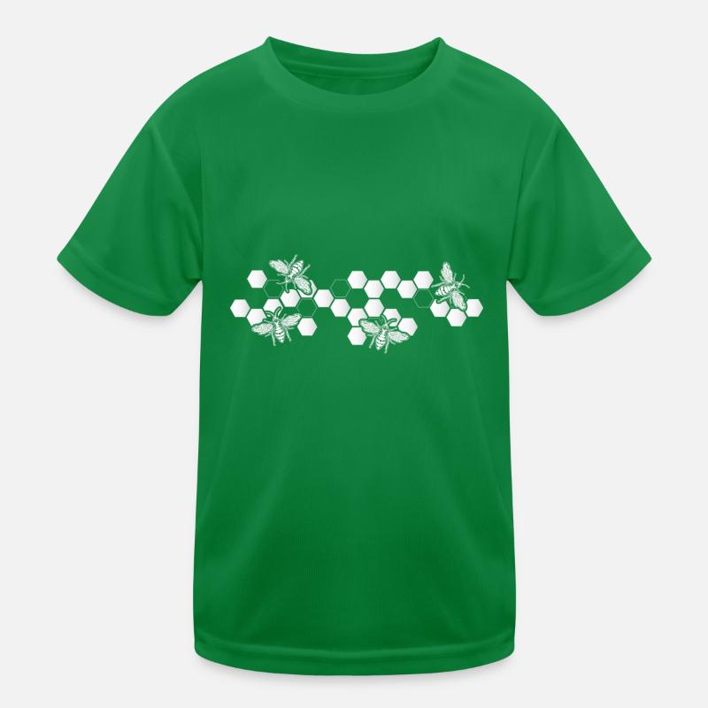 Beekeeping Honeycomb Bee Animal Gift Beekeeper Kids Functional T-Shirt