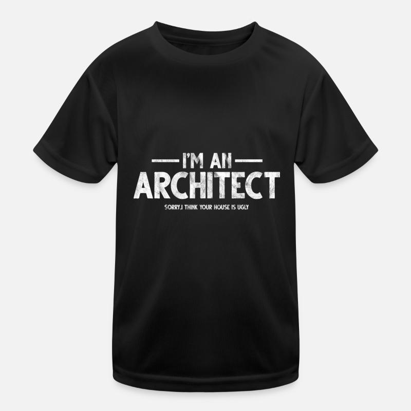 Architect Architecture Builder House Building Gift Kids Functional T-Shirt