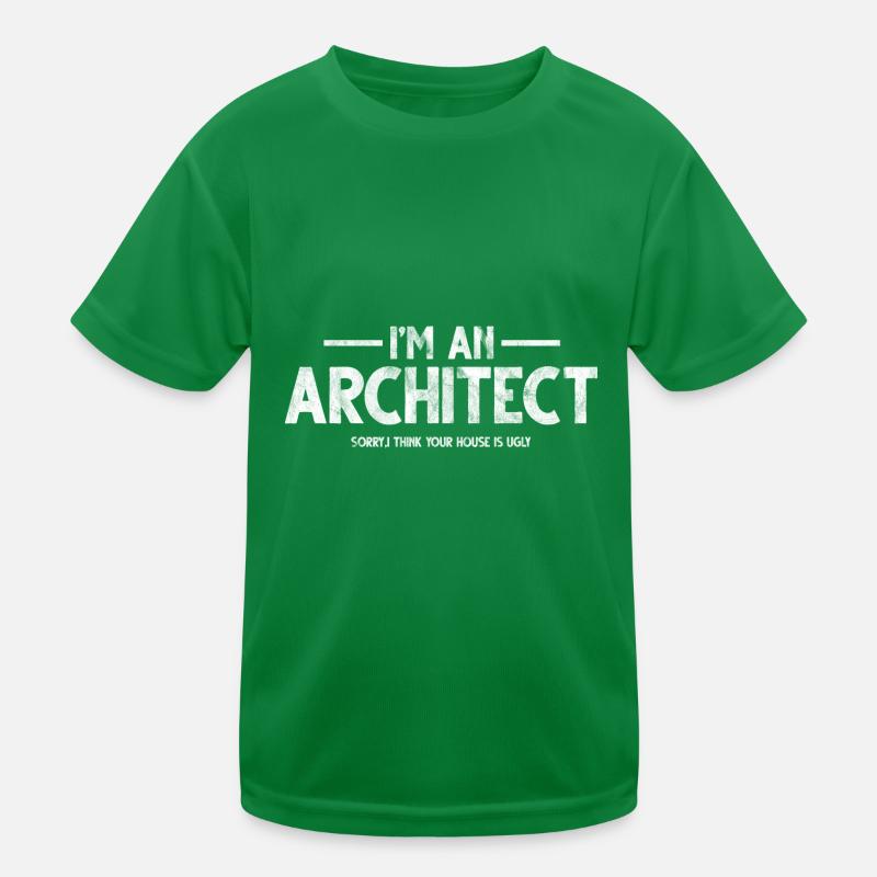 Architect Architecture Builder House Building Gift Kids Functional T-Shirt