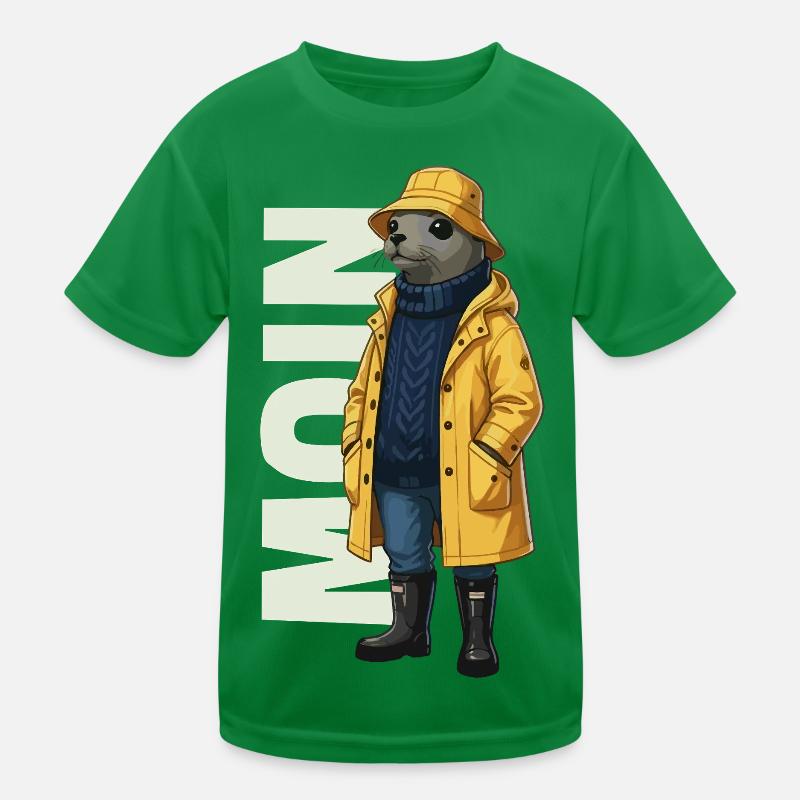 Seal Moin – Conception d’imperméable T-shirt sport Enfant