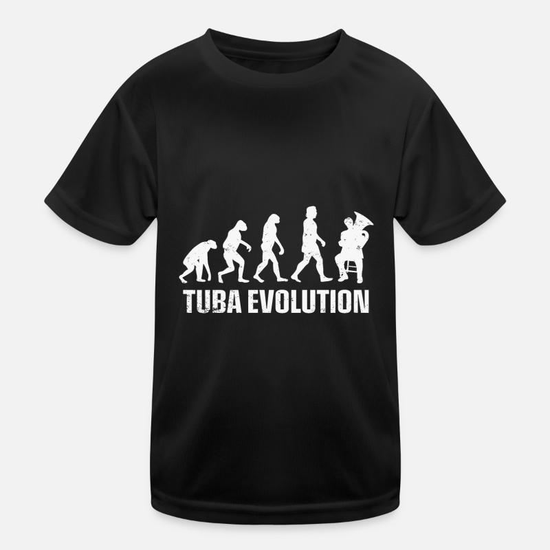 Tuba evolution, tuba & tuba player gift Kids Functional T-Shirt