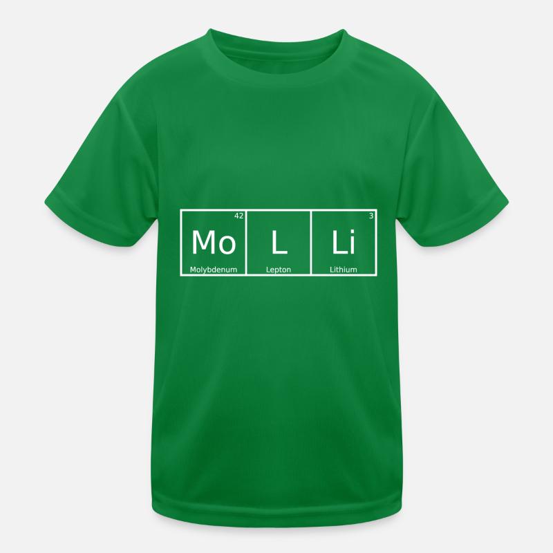 Molli Name First Name Chemistry Periodic Table Elements Kids Functional T-Shirt