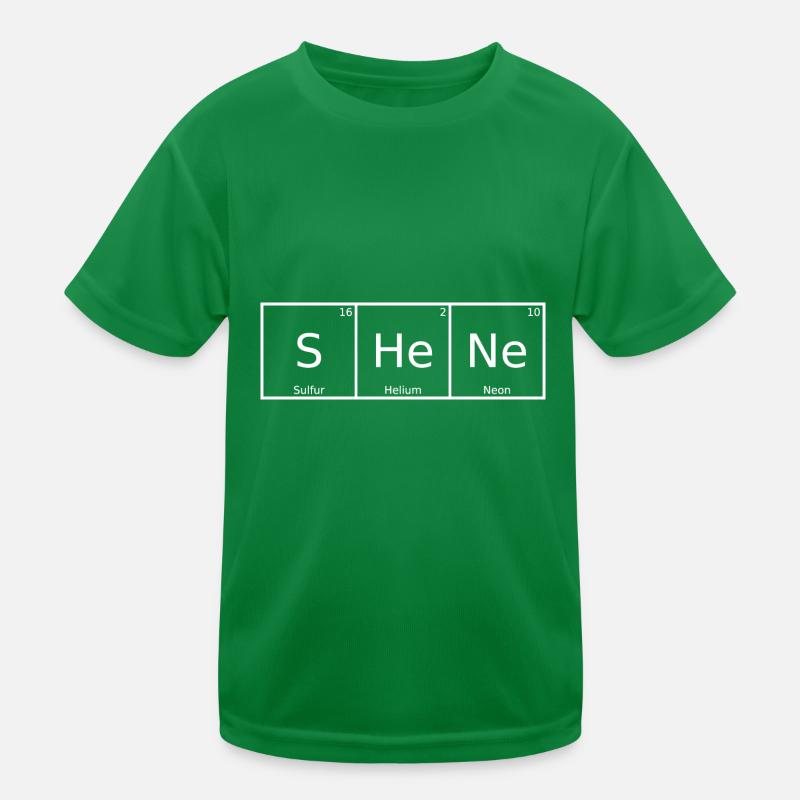Shene Name First Name Chemistry Periodic Table Elements Kids Functional T-Shirt