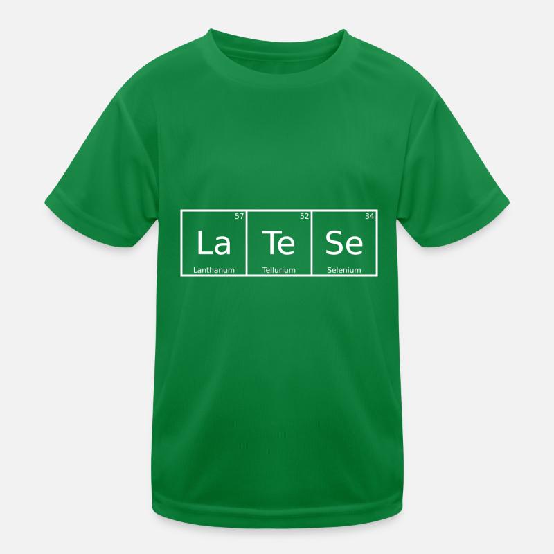 Latese Name First Name Chemistry Periodic Table Elements Kids Functional T-Shirt