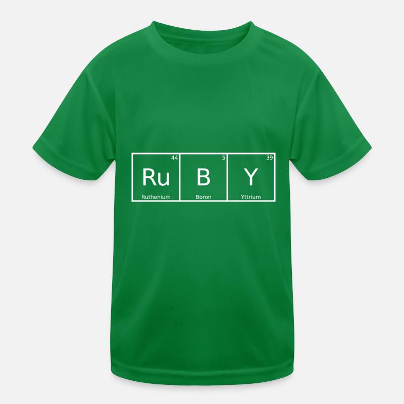 Ruby Name Vorname Chemie Periodensystem Elemente Kinder Funktions-T-Shirt