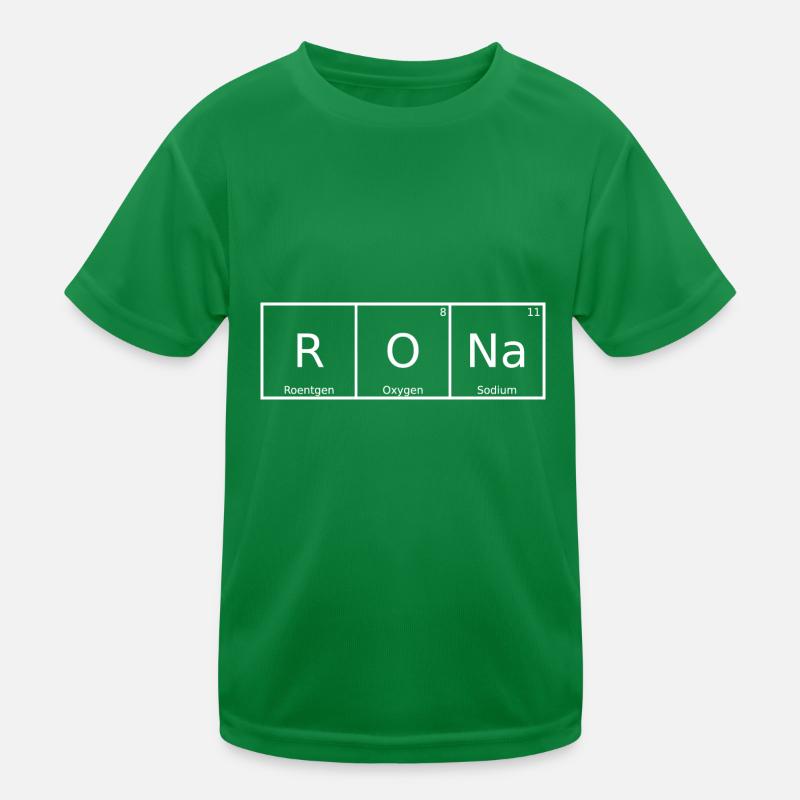 Rona Nom Prénom Chimie Tableau périodique Éléments T-shirt sport Enfant