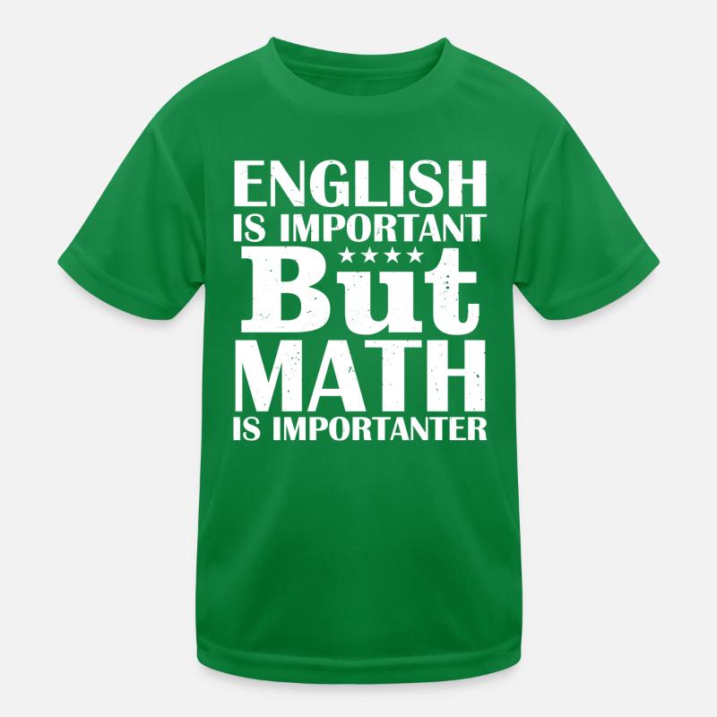 English Math Kids Functional T-Shirt