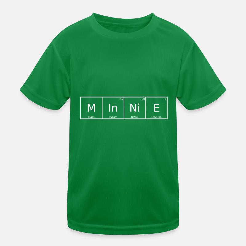Minnie Nom Prénom Chimie Éléments du tableau périodique T-shirt sport Enfant