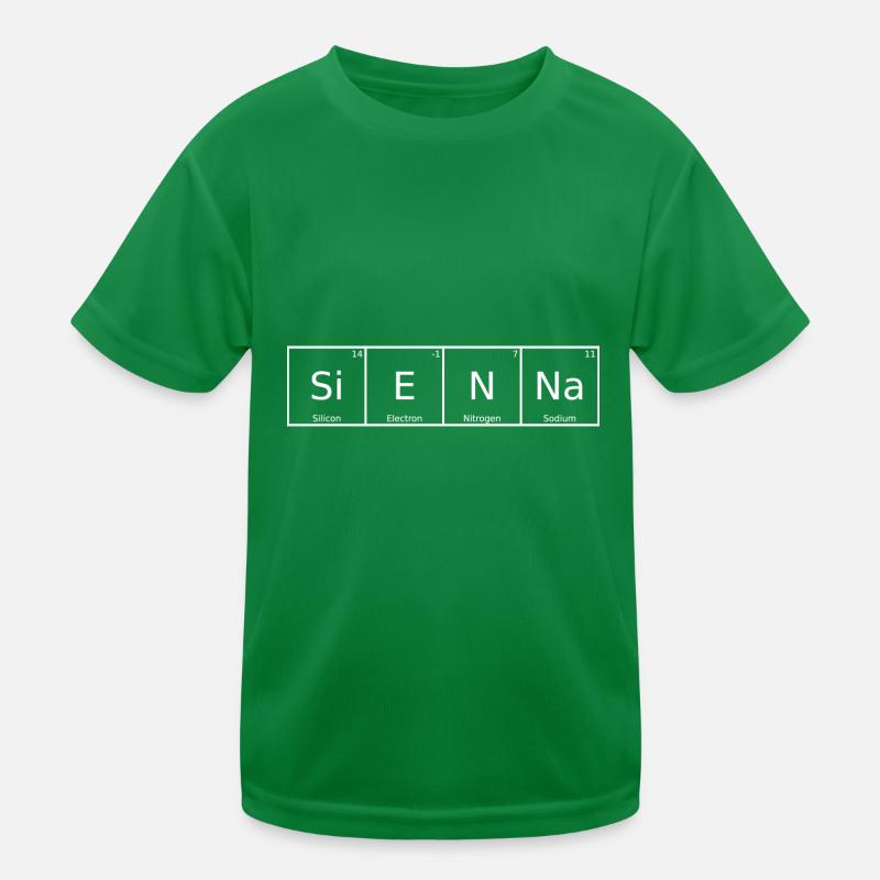 Sienna Name Vorname Chemie Periodensystem Elemente Kinder Funktions-T-Shirt