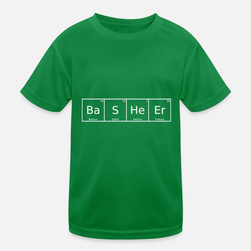 Basheer Nom Prénom Chimie Élément du tableau périodique T-shirt sport Enfant