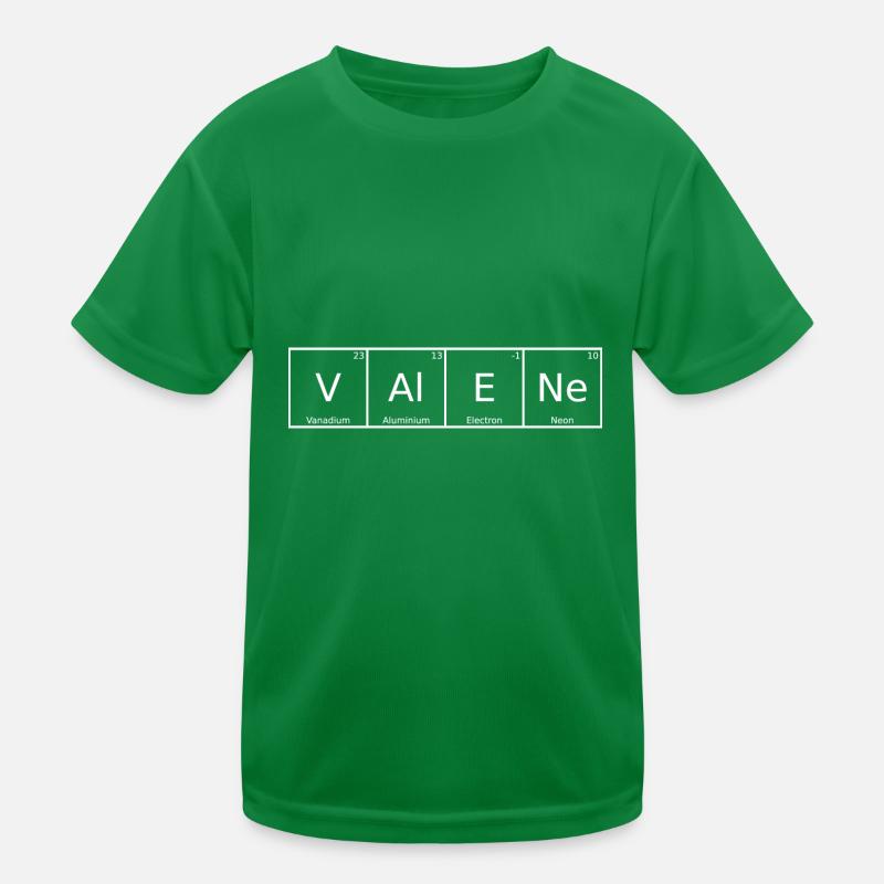 Valene Nom Prénom Chimie Tableau périodique Éléments T-shirt sport Enfant